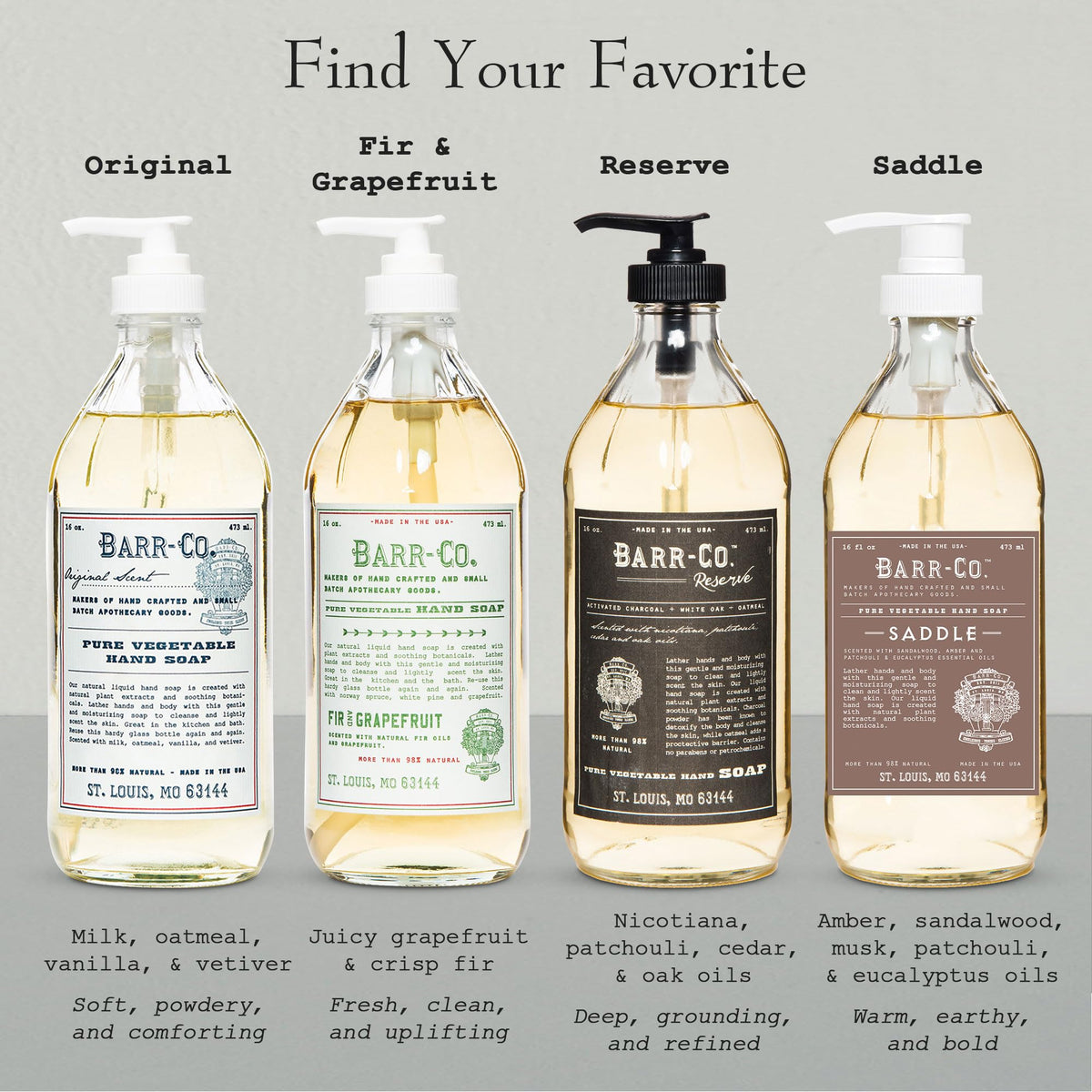 BARR-CO pump dispensing soap into hands for easy use