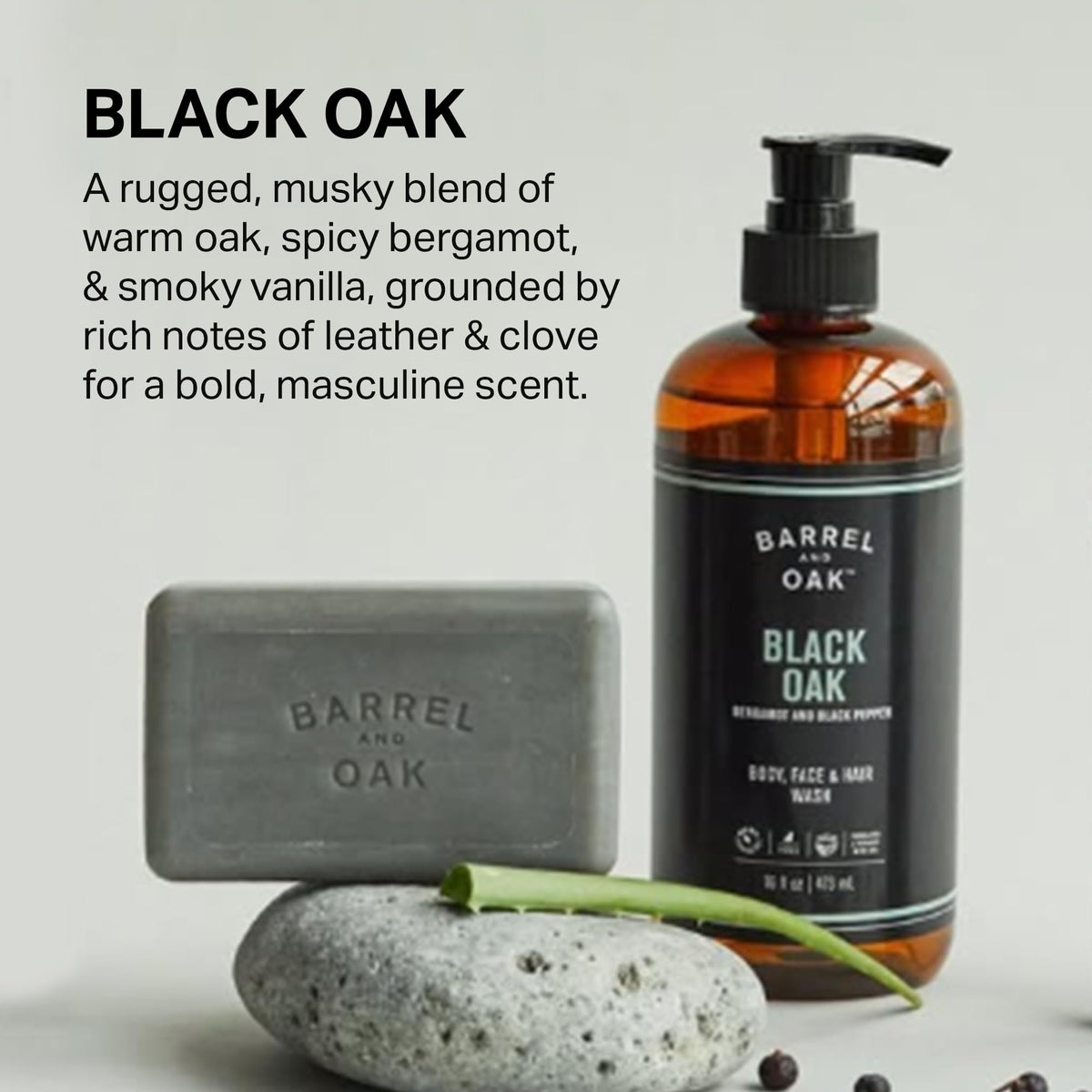 Barrel & Oak cleansing beard and hair for smoother conditioned feel