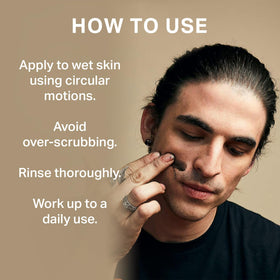 Barrel & Oak application to beard reducing ingrown hairs and softening hair