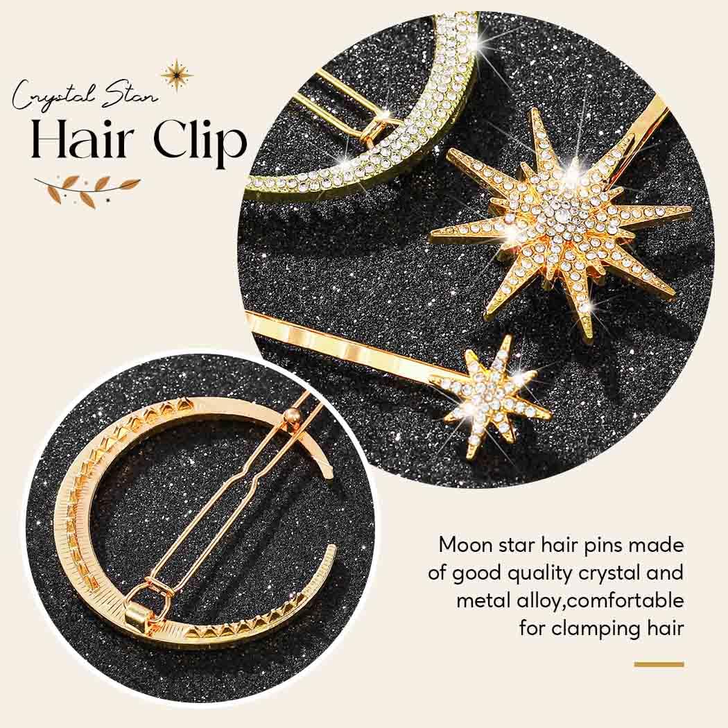 BARTOSI clips in half-up hairstyle, celestial accents elevate everyday looks