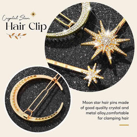 BARTOSI clips in half-up hairstyle, celestial accents elevate everyday looks