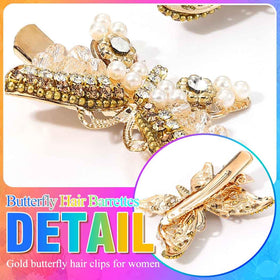 BARTOSI clip used in a half-up hairstyle, provides stylish control and shine