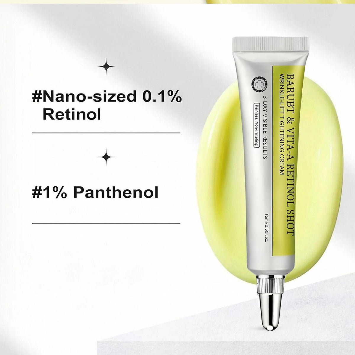 BARUBT dropper dispensing serum texture demonstrating smooth fast-absorbing finish