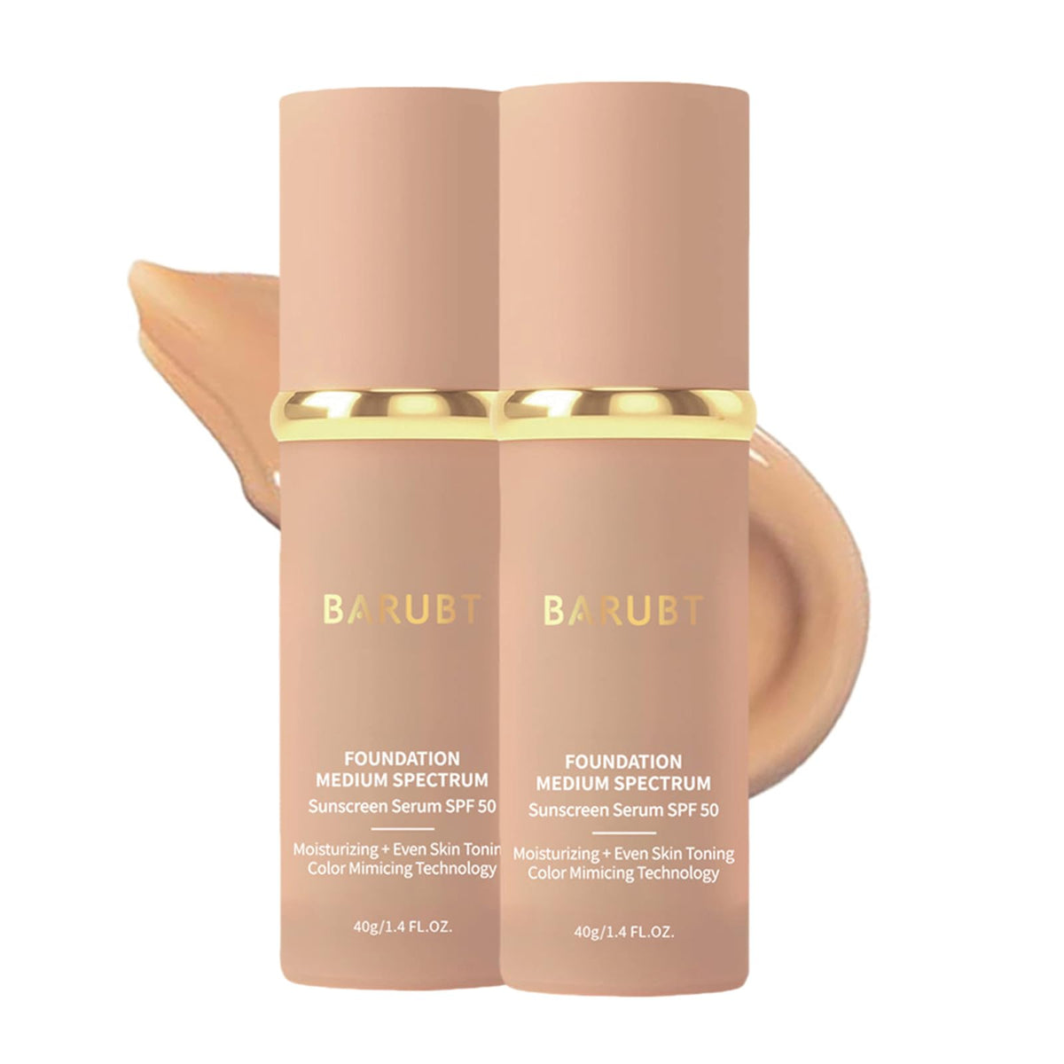 BARUBT front packaging showing two 40ML bottles and clear labeling for travel convenience