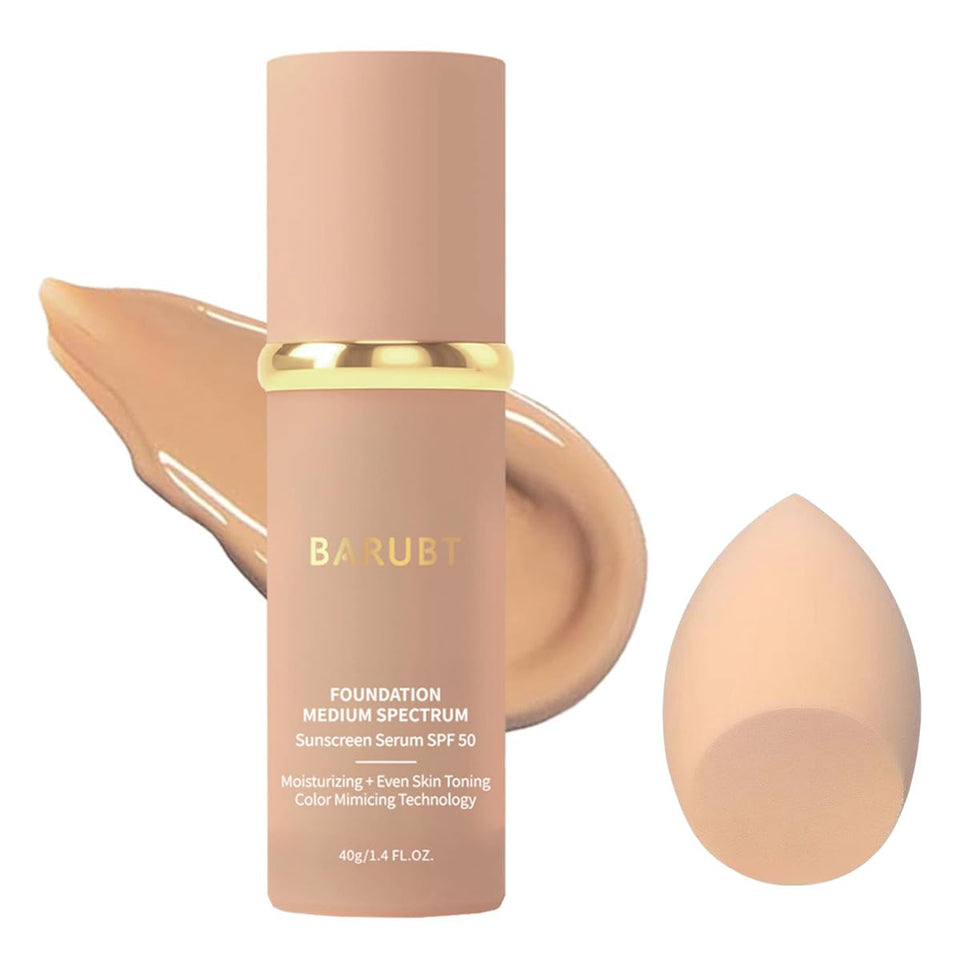 BARUBT front packaging showing bottle and sponge, clear branding and benefit