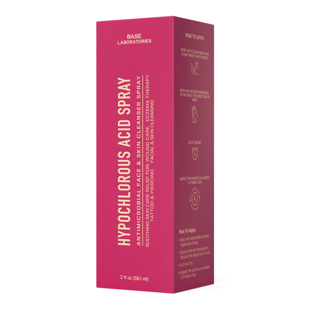 Base Laboratories gentle application on a baby’s arm showing mild, reassuring use