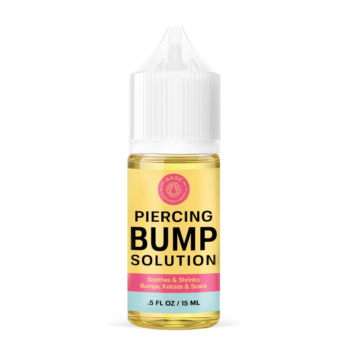 BASE LABORATORIES front bottle shot showing soothing aftercare oil benefit