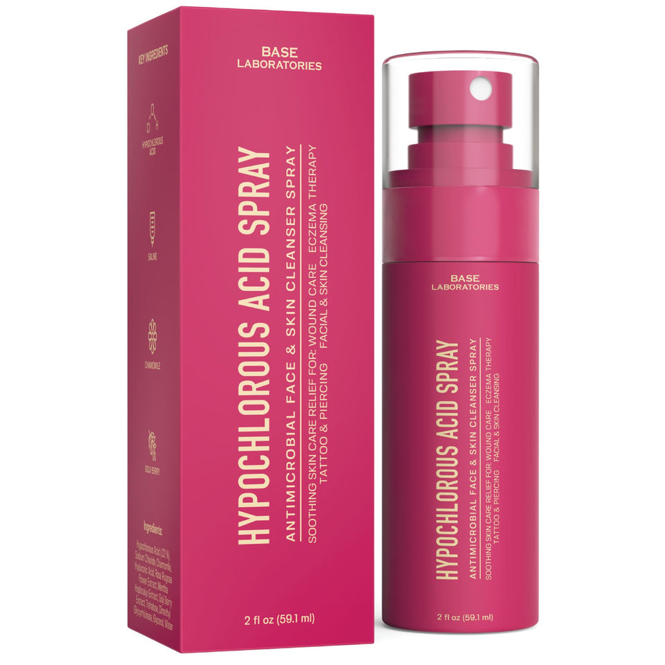 Base Laboratories front bottle view showing travel-friendly design and portable benefit