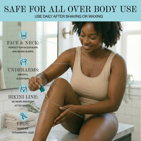 BASE LABORATORIES used on bikini line to prevent ingrown hairs