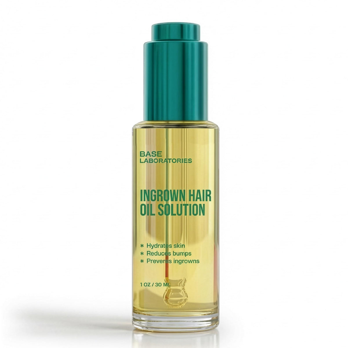 BASE LABORATORIES bottle on bathroom counter showing daily use