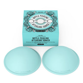 Base Laboratories front packaging showing the nipple soaker set benefit convenience