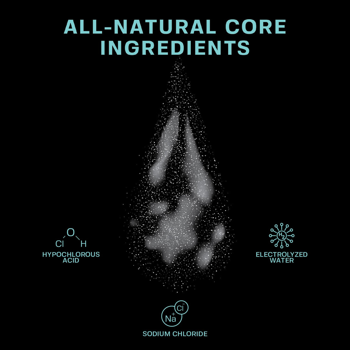 BASE LABORATORIES spray nozzle close-up showing fine mist delivery to avoid touching piercing