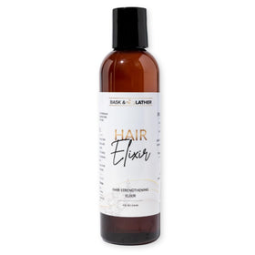 BASK & LATHER front bottle showing label and benefits for quick identification