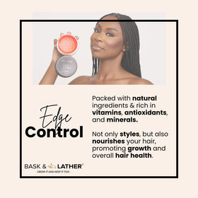 BASK & LATHER open jar close-up texture showing smooth non-greasy gel for easy application
