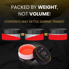 BASK & LATHER jar held in hand for size comparison showing travel-friendly 5.3 oz benefit
