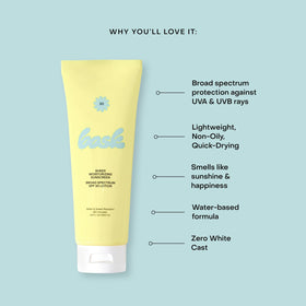 Bask applied on forearm demonstrating sheer finish and no white cast