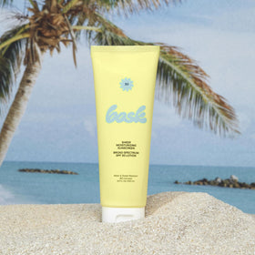 Bask close-up of lotion texture highlighting fast-absorbing hydration