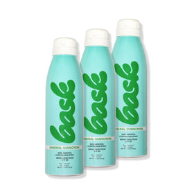Bask front packaging showing spray bottle and label benefits