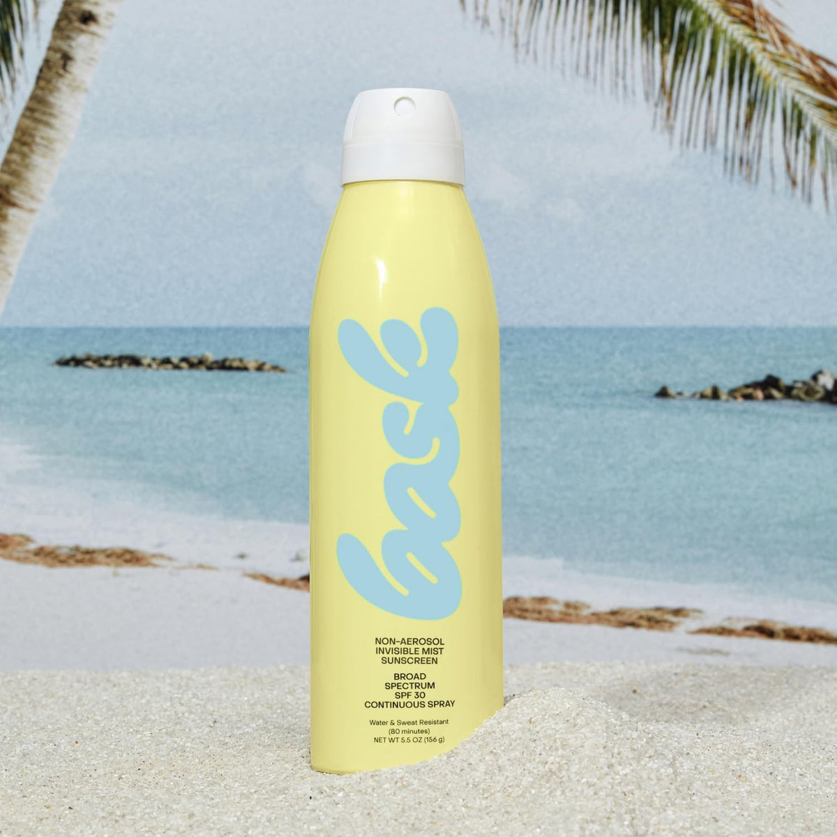 Bask sunscreen being used at the beach for reliable sun protection