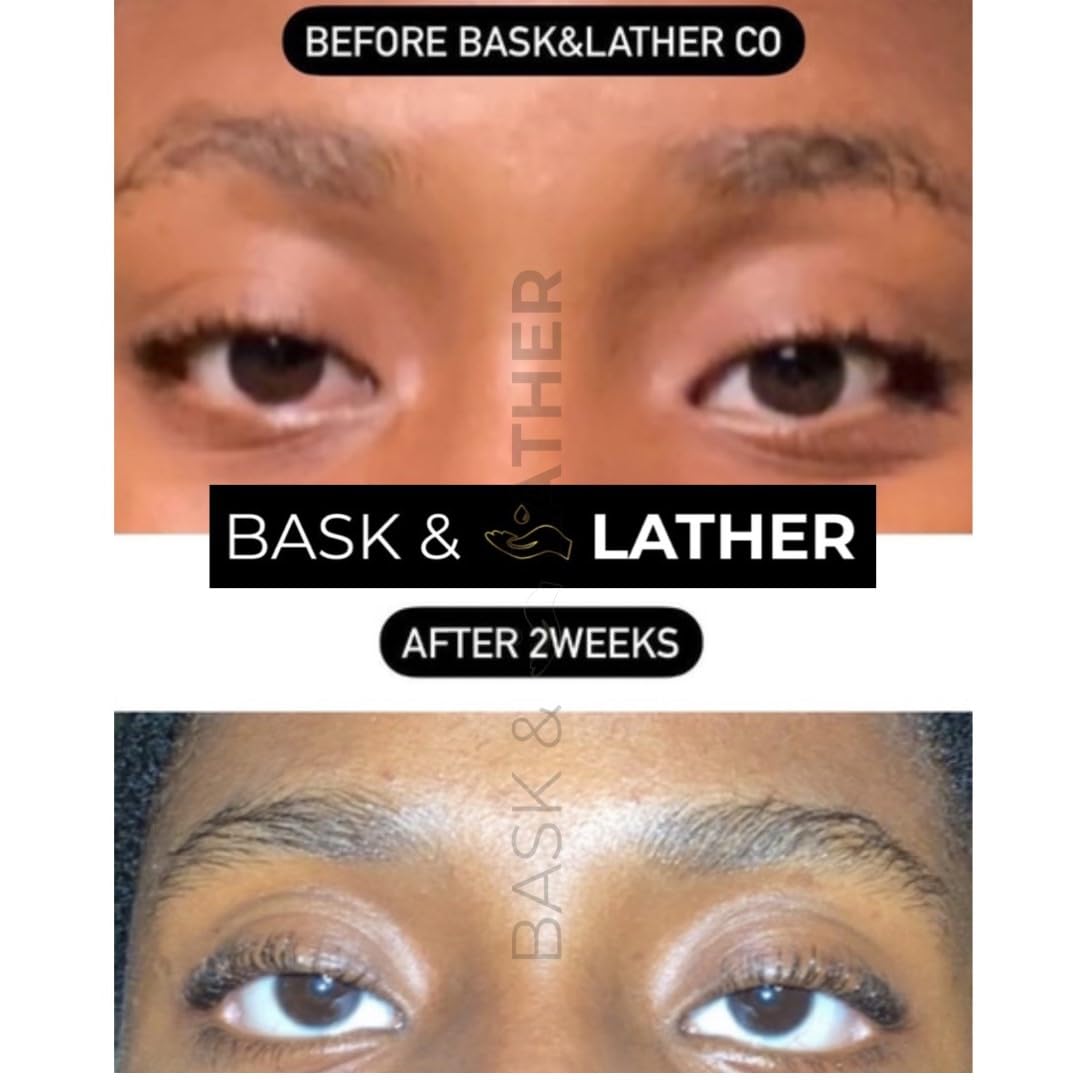 BASK & LATHER brush applicator close-up, precise tip for targeted nightly application