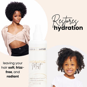 BASK & LATHER product texture on hand highlighting lightweight hydration