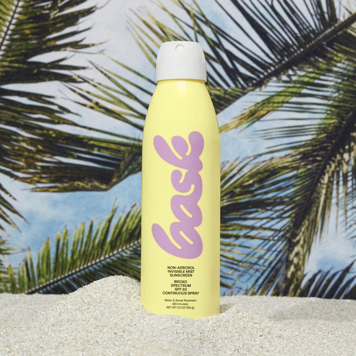 Bask nozzle close-up highlighting 360-degree spray for easy coverage