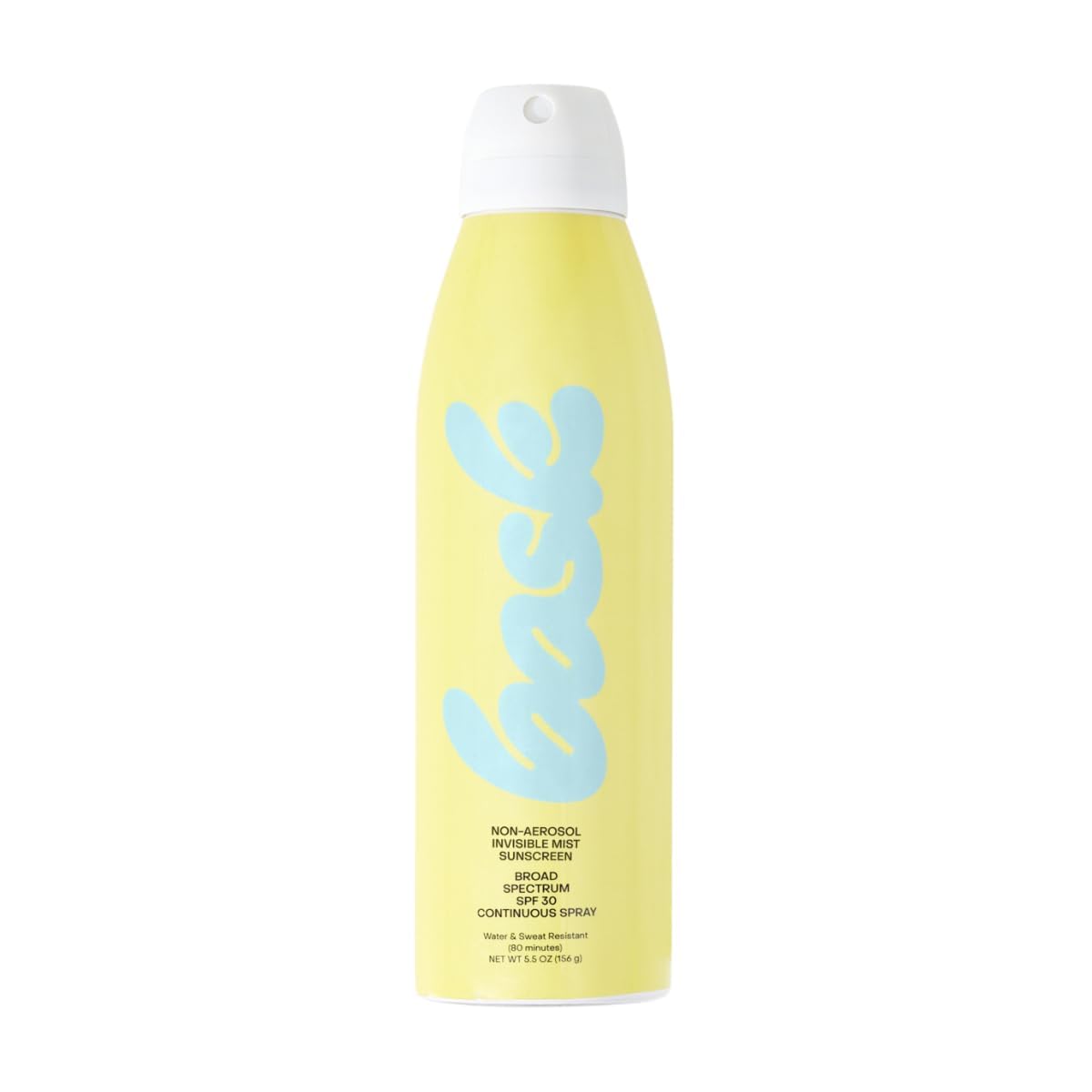 Bask bottle beside a hand to display compact 5.5 oz scale
