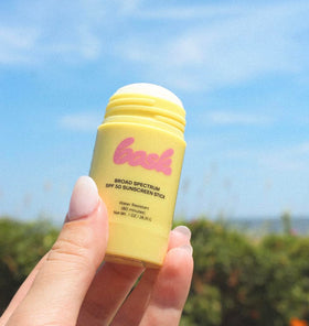 Bask product label showing ingredients list and reef-safe claim for informed buyers