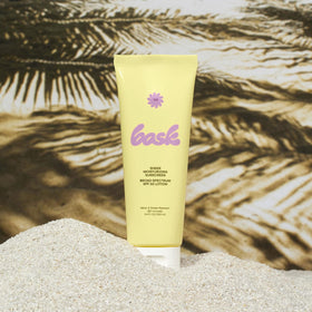 Bask texture close-up displaying smooth sheer lotion for fast absorption benefit