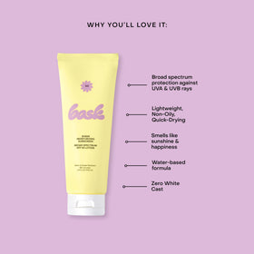 Bask travel size in bag illustrating portability for on-the-go sun protection