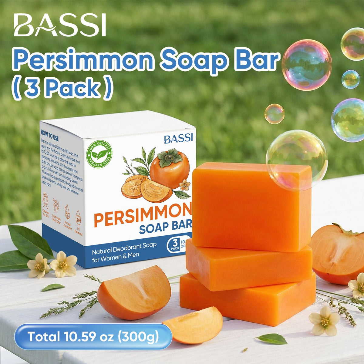 BASSI soap bar close-up texture highlighting smooth moisturizing surface