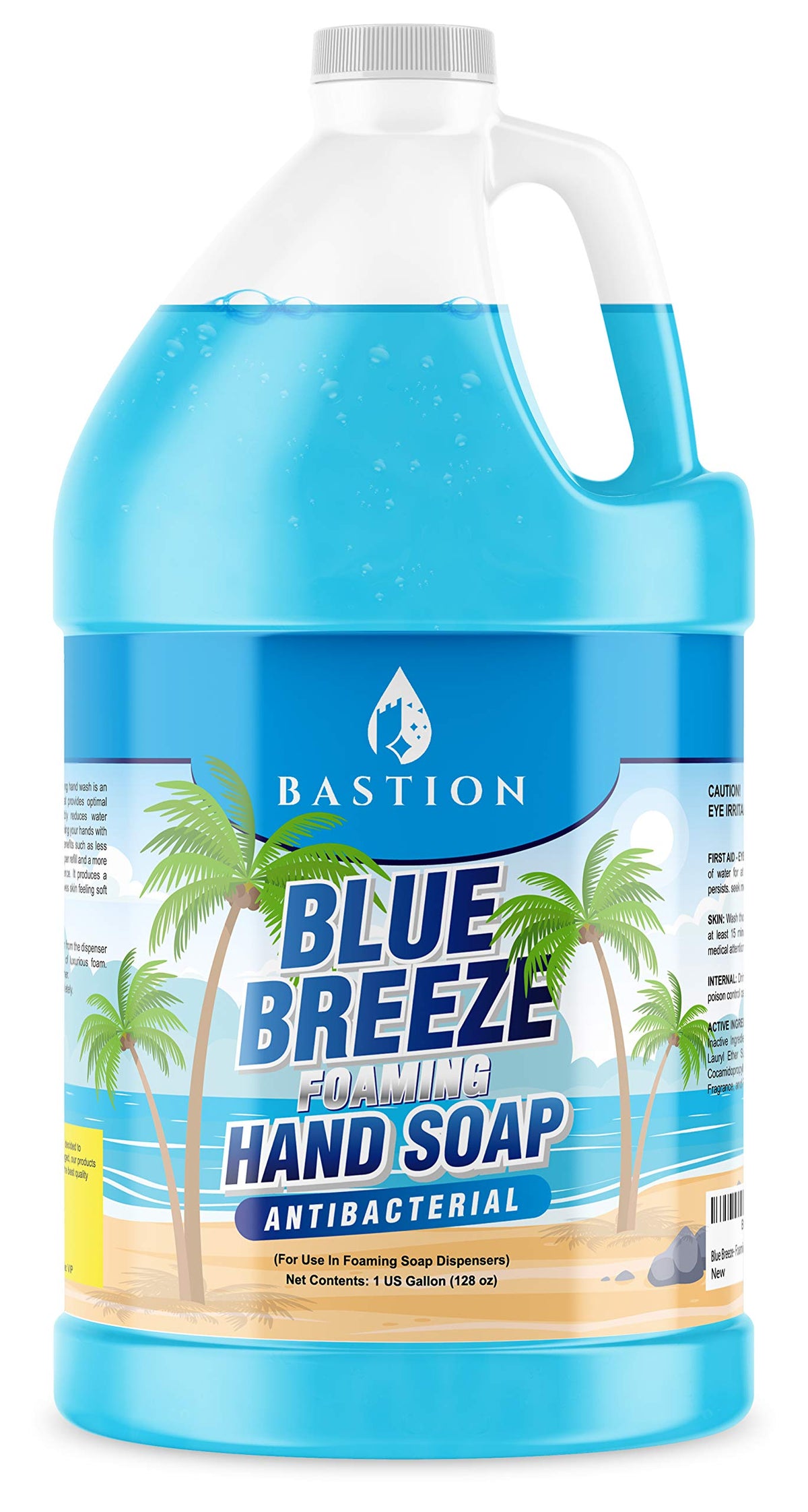 Bastion Blue Breeze gallon front view showing clean packaging and brand