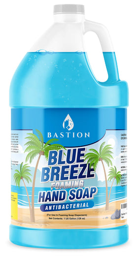 Bastion Blue Breeze gallon front view showing clean packaging and brand