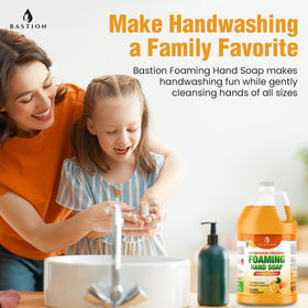 Bastion creamy foaming soap texture close-up showing rich lather benefit