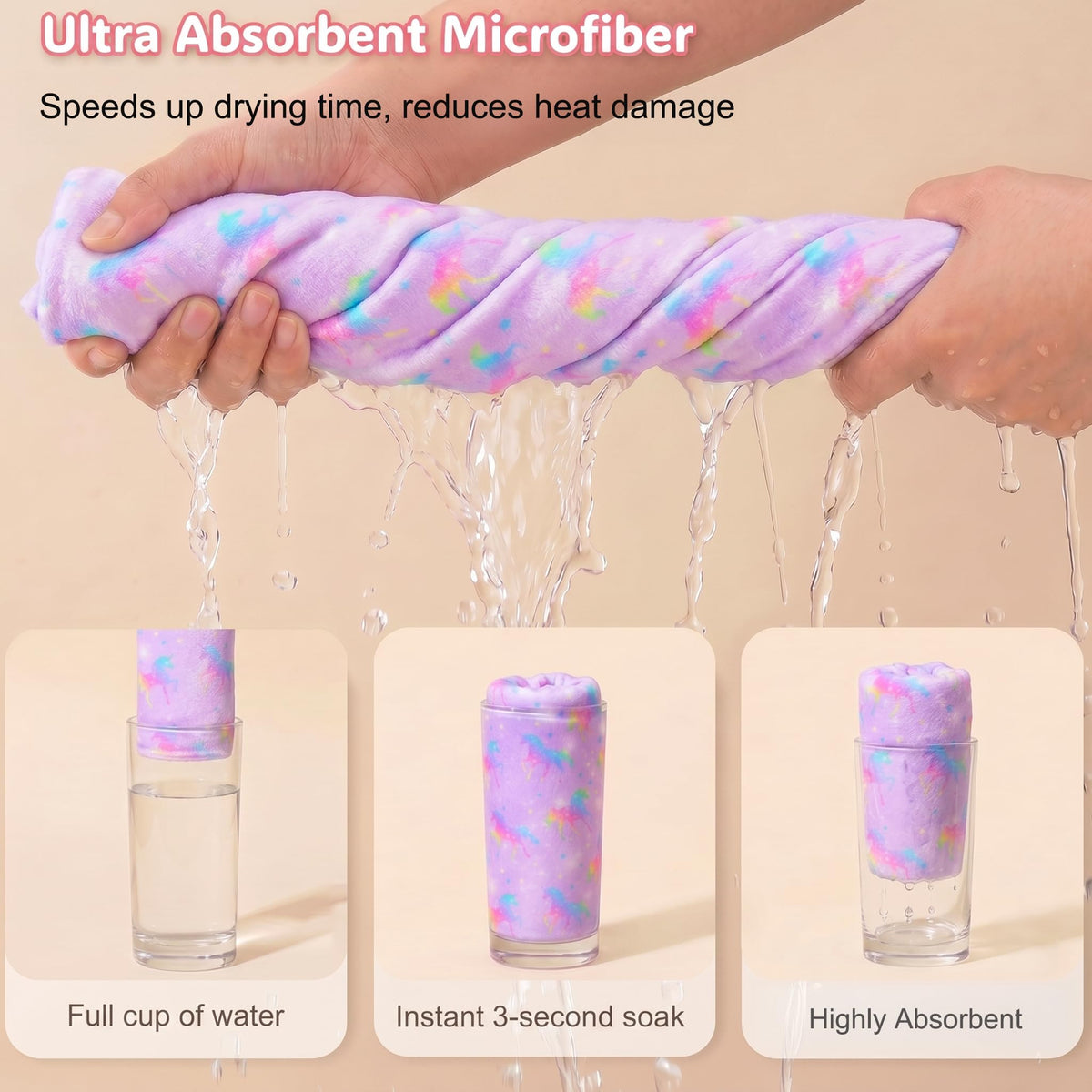 Basumee microfiber texture close-up demonstrating quick-absorbency benefit