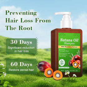 Batana Oil Shampoo back label detailing ingredients for informed users