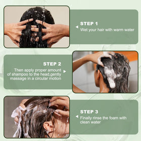 Batana Oil Shampoo with rosemary extract highlighting botanical benefit
