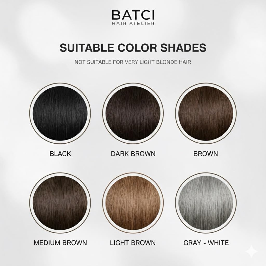 BATCI HAIR ATELIER application on part line demonstrating natural-looking concealment