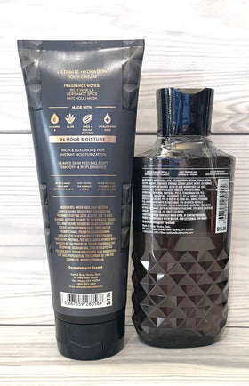 Bath & Body Works Vanilla Noir cream close-up texture showing rich hydration and smooth absorption