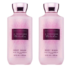 Bath & Body Works front packaging showing two bottles and bright label benefit: gift-ready set