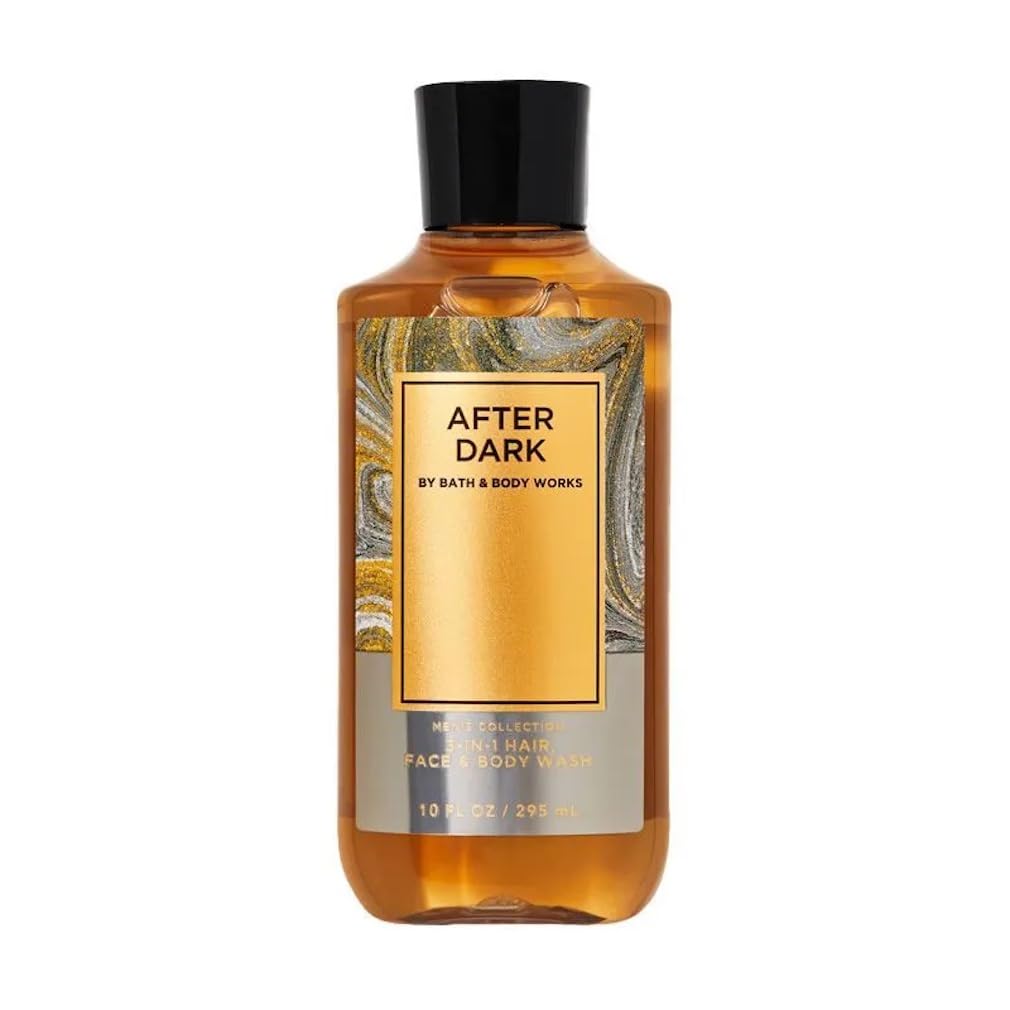 Bath & Body Works After Dark front bottle showing label and 10 oz size benefit