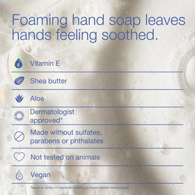 Bath & Body Works bottle label detail highlighting ingredients and dermatologist-approved benefit