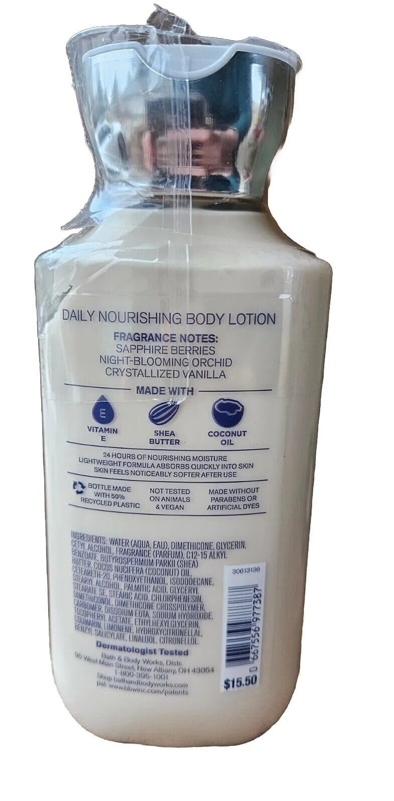 Bath & Body Works pump closeup on Dream Bright lotion highlighting texture and fast absorption