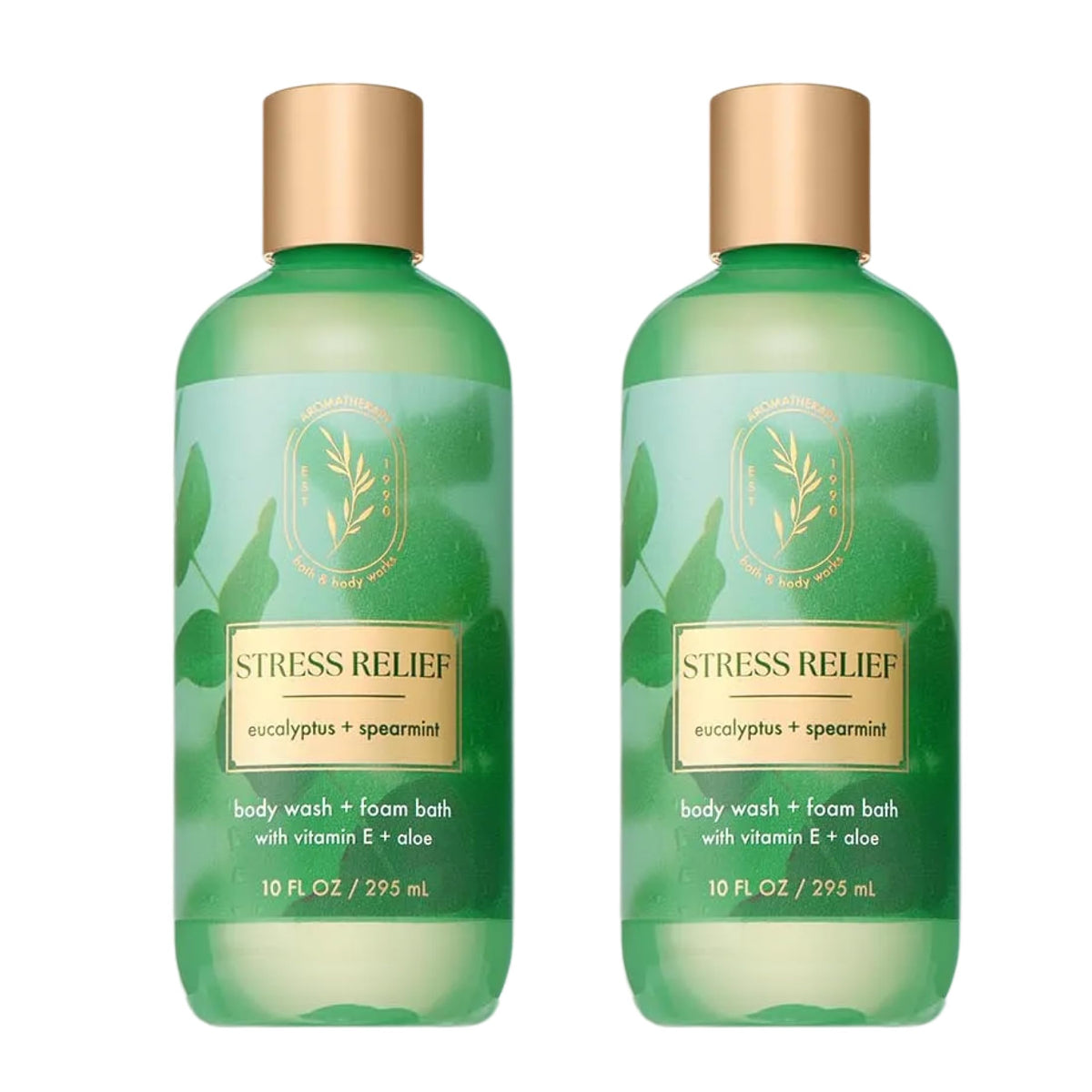 Bath & Body Works front bottle shot showing label and scent benefits