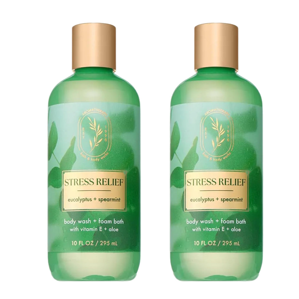 Bath & Body Works front bottle shot showing label and scent benefits
