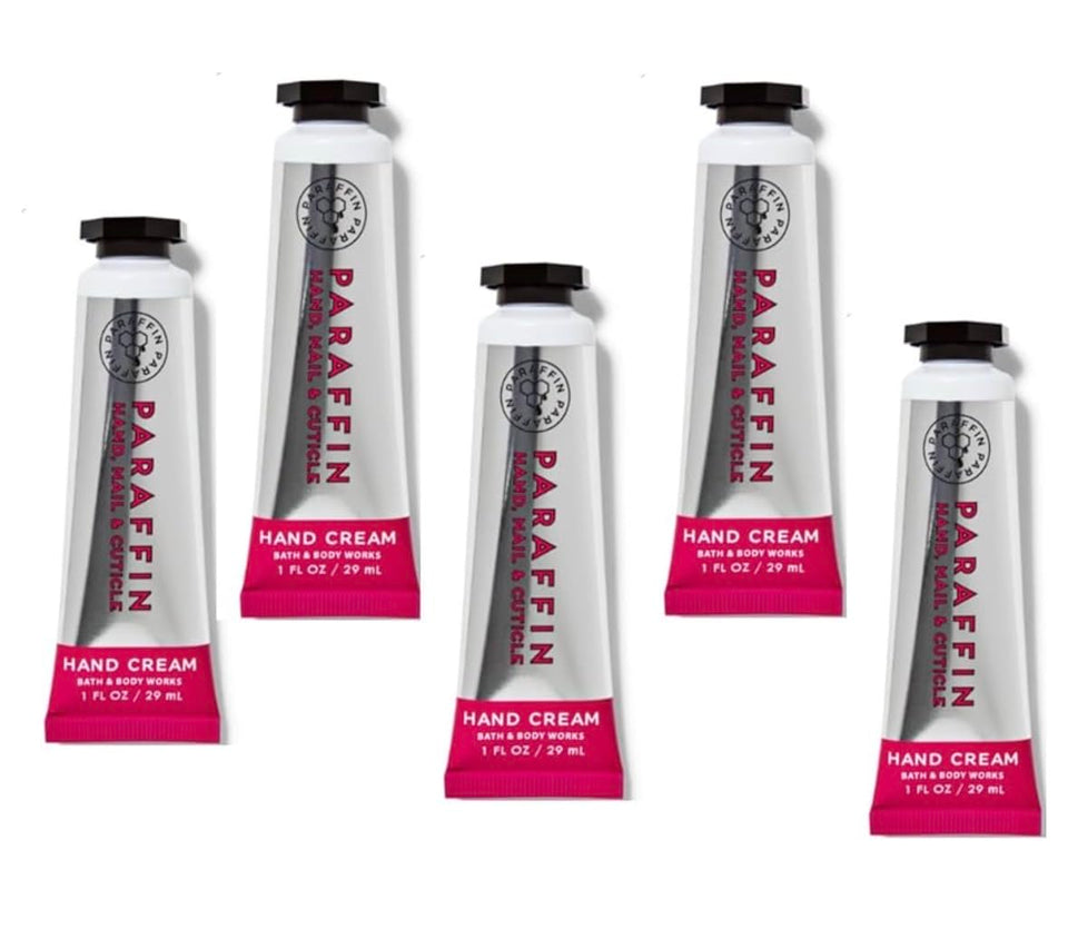 Bath & Body Works front pack showing five travel tubes and benefit of convenience