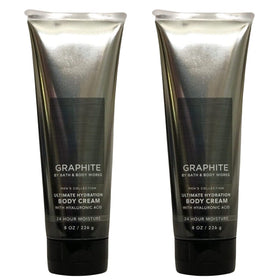 Bath & Body Works Graphite front jar showing label and 8 oz size, clearly packaged