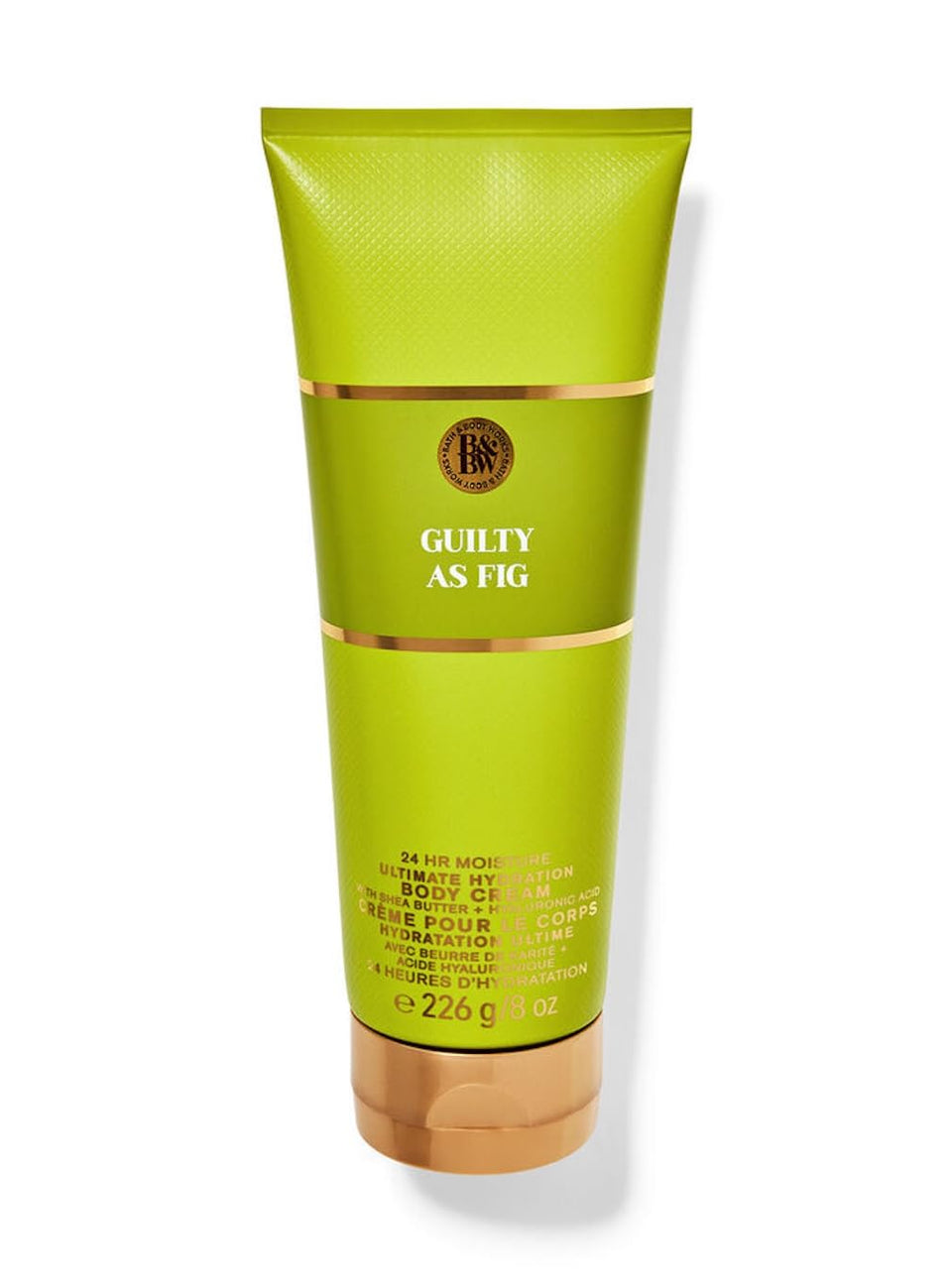 Bath & Body Works Guilty As Fig front packaging showing jar and nourishing cream