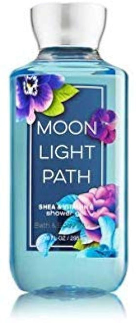 Bath & Body Works Moonlight Path front bottle showing holiday packaging and scent clarity