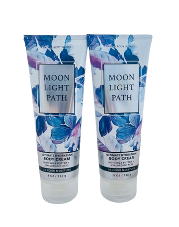 Bath & Body Works Moonlight Path front packaging showing twin 8 oz tubes and gift-ready look